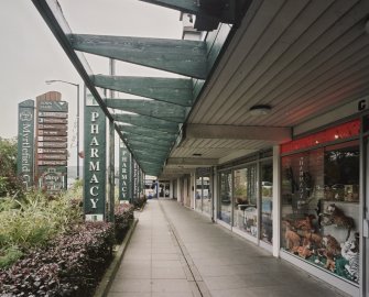 View of walkway from S