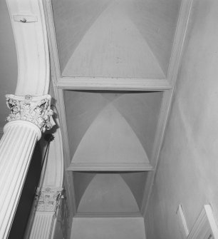 Staircase hall, vaulted ceiling, detail