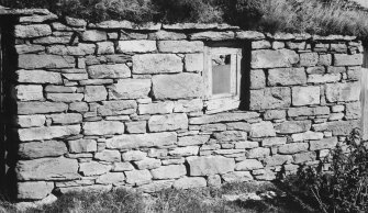 South wall of stable showing masonry technique