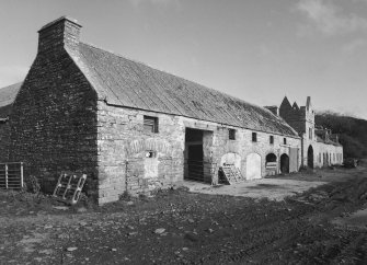 View of steading from W