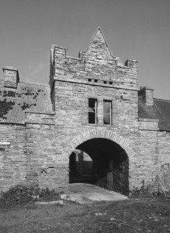 View of main entrance to steading from SW