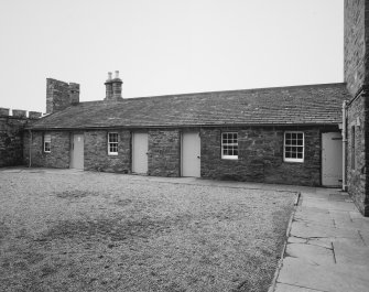 View of east range of courtyard from south west