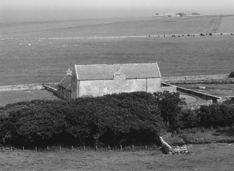 Mill building, view from roof of castle to south west