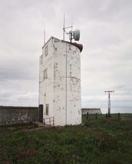 View of foghorn tower from ESE