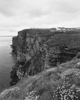 View of cliffs from NW