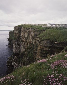 View of cliffs from NW