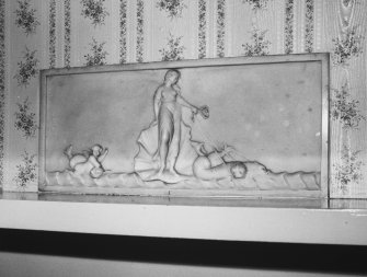 First floor drawing room, fireplace panel detail