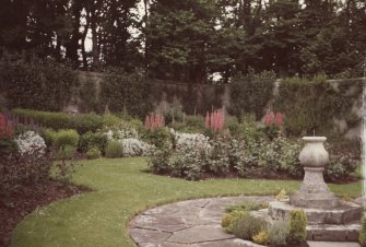 Sundial and rose garden - walled garden