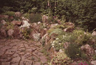 Rockery in the walled garden