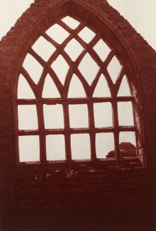 Detail of tracery window in south gable
