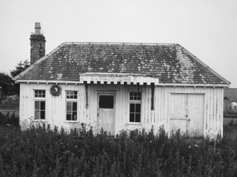 View of station building from W.