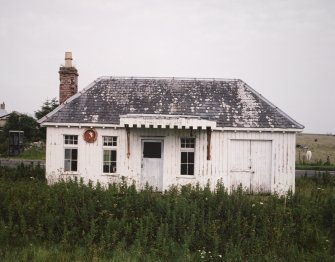 View of station building from W.