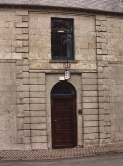 Detail of front entrance.
