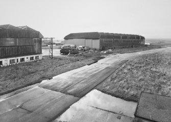 View from NE of southwestern and part of northeastern C1 type hangars.