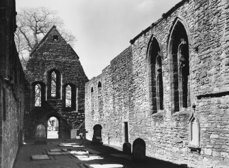 Interior view of nave towards entrance