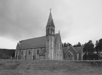 Chapel and Former School and Schoolhouse. View from NNE