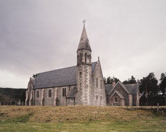 Chapel and Former School and Schoolhouse. View from NNE