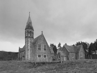 Chapel and Former School and Schoolhouse. View from NNW