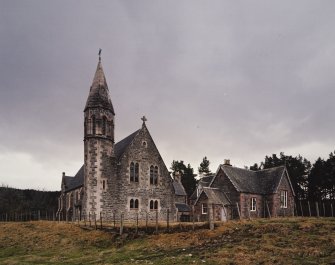 Chapel and Former School and Schoolhouse. View from NNW