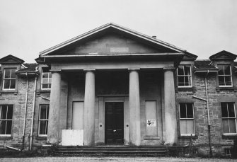 View of entrance portico