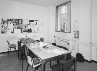 Interior. Ground floor, mess room, view from NW