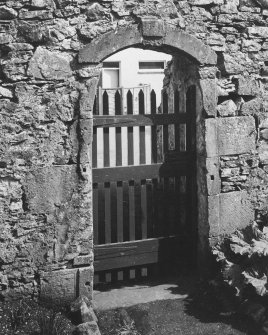 Entrance gateway in surviving west curtain wall, from west