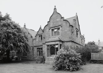 View of rectory from SE showing garden front