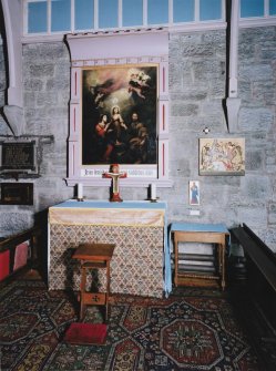 Interior. Holy Family Altar with copyof a Murillo by Rosa Woon 1904 originally above the high altar
