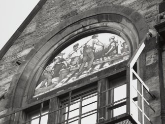 Detail of panel on Rose Street frontage