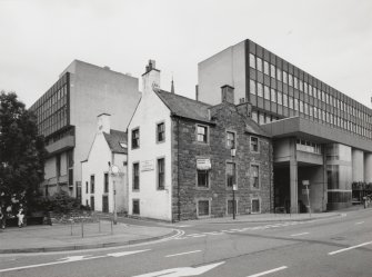 View from W showing bank house to right