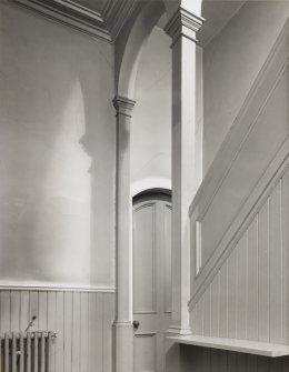 Interior view of north lobby from east