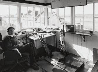 Inverness, Clachnaharry Station, Signal Box
Interior of Clachnaharry signal box with a seated signalman