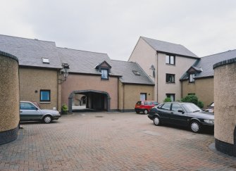 View of court from East