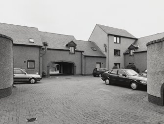 View of court from East