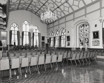 Inverness Town House, interior.  First floor: view of main hall from South East