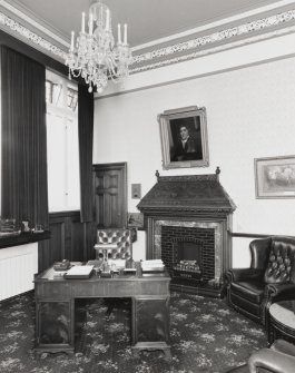 Inverness Town House, interior.  First floor: view of Provost's room from North West