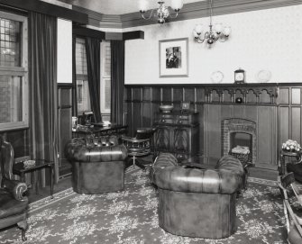 Inverness Town House, interior.  First floor: view of the Member's room from North West
