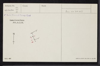 Miscellaneous Information Card, ND34SW 44, 45 & 51, Ordnance Survey index card, Recto