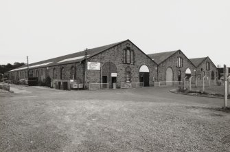 View from west north west showing west end of Carriage Cleaning Depot