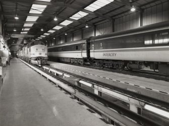 Interior view from east south east in Coaching Maintenance Depot