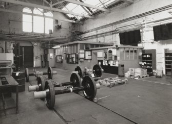 Interior view from east in central bay of Traction Maintenance Depot