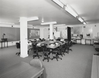 Lower level View of operations room (1941 filter room) from West