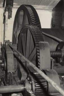 Detail of gear train of main slipway haulage winch