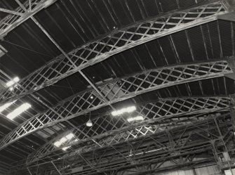 View of roof of former blacksmith shop