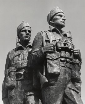 Detail of commando figures from south west