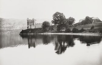 Urquhart Castle
Copy of a historic photographic view of Urquhart Castle, taken from NE.