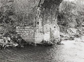 View of abutment (east side) from west