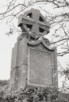 Astley gravestone, West face, detail