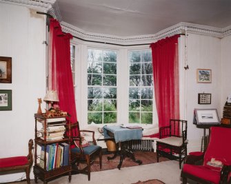 Interior. View of  drawing room bay window