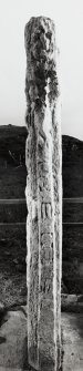 North edge of Early Christian sculptured cross. (Flash)
